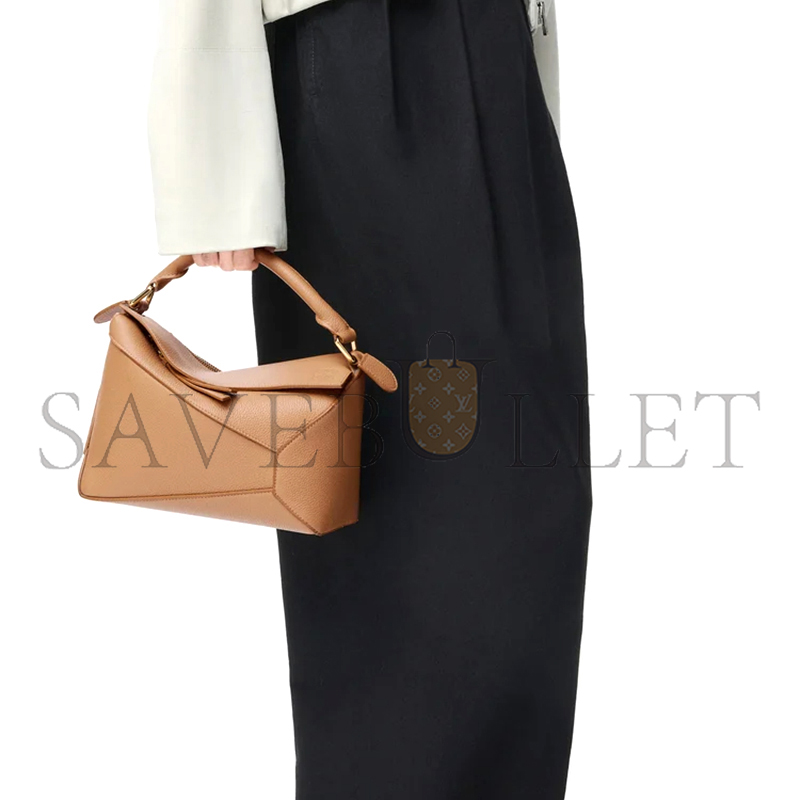 L0ew* small puzzle edge bag in soft grained calfskin a510p60x30 (24*16.5*10.5cm)